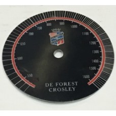 (002) DeForest Crosley 3 1/2" x 3 1/2" Diameter Dial Scale 