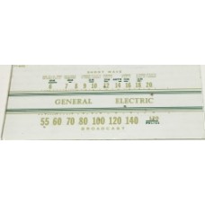 General Electric 6 1/2" x 2 7/8" Dial Scale 