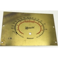 Marconi 7 7/16" x 4 13/16" Dial Scale **SOLD OUT**