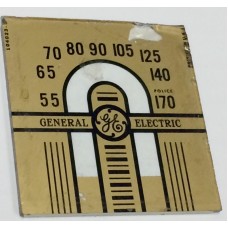 General Electric 2 5/16" x 2 5/16" Dial Scale 