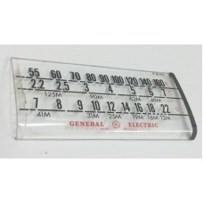  General Electric 6 1/2" x 3 1/16" Dial Scale
