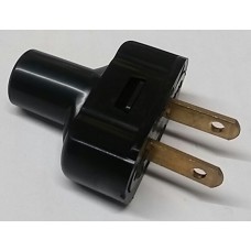 Power Plug Black Vintage Style 125 Volts - 122123-1