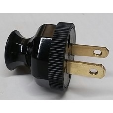 Power Plug Black Vintage Style 125 Volts - 122723-1